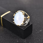 Anillo con Piedra Natural Piedra de Luna