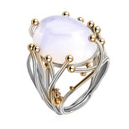 Anillo con Piedra Natural Piedra de Luna