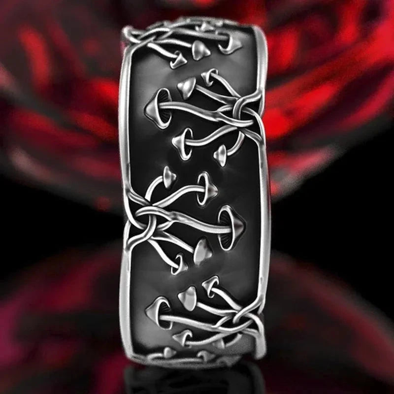 Anillo con hongos para hombre