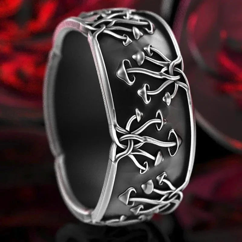 Anillo con hongos para hombre