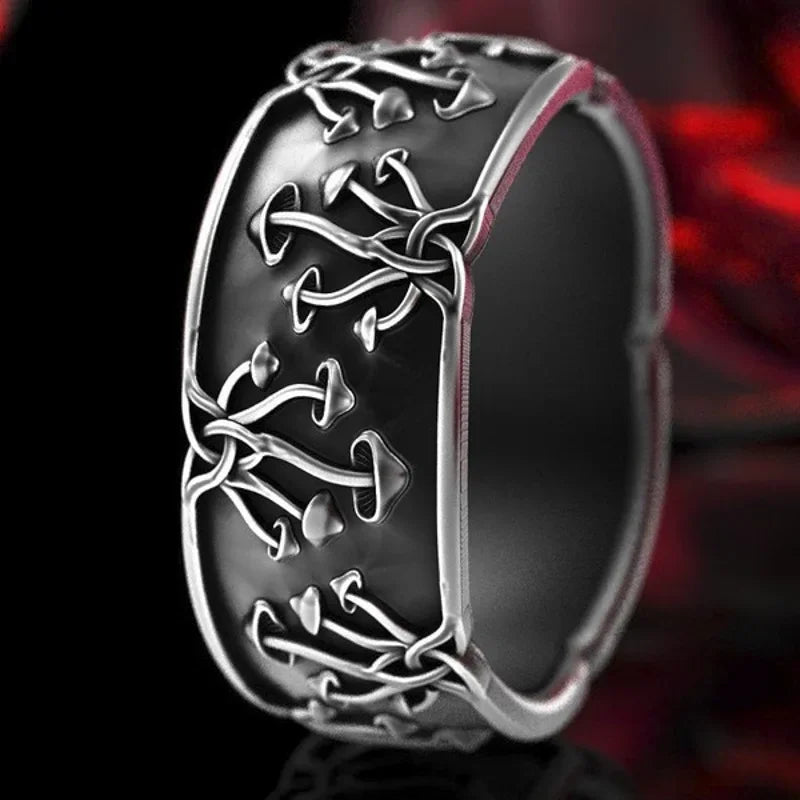 Anillo con hongos para hombre