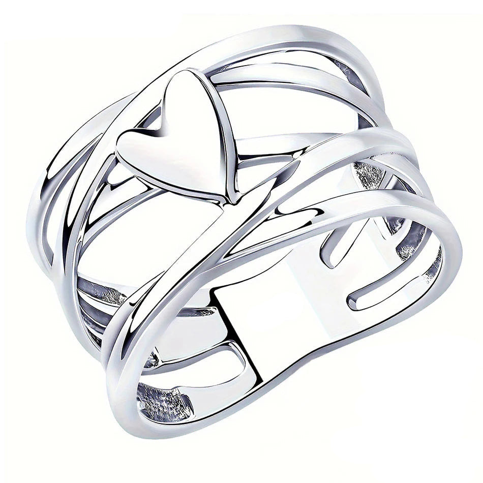 Anillo corazón de filigrana