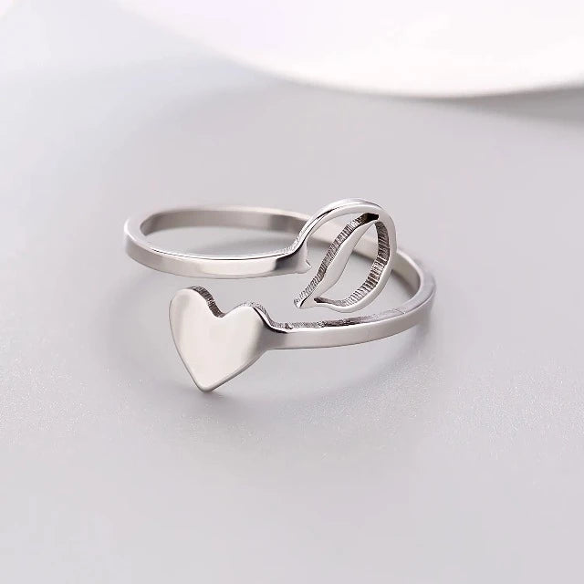 Anillo Corazón Inicial Plata D