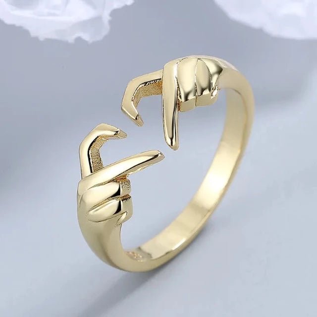 Anillo Corazón Romántico Oro 