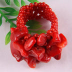 Anillo de coral rojo