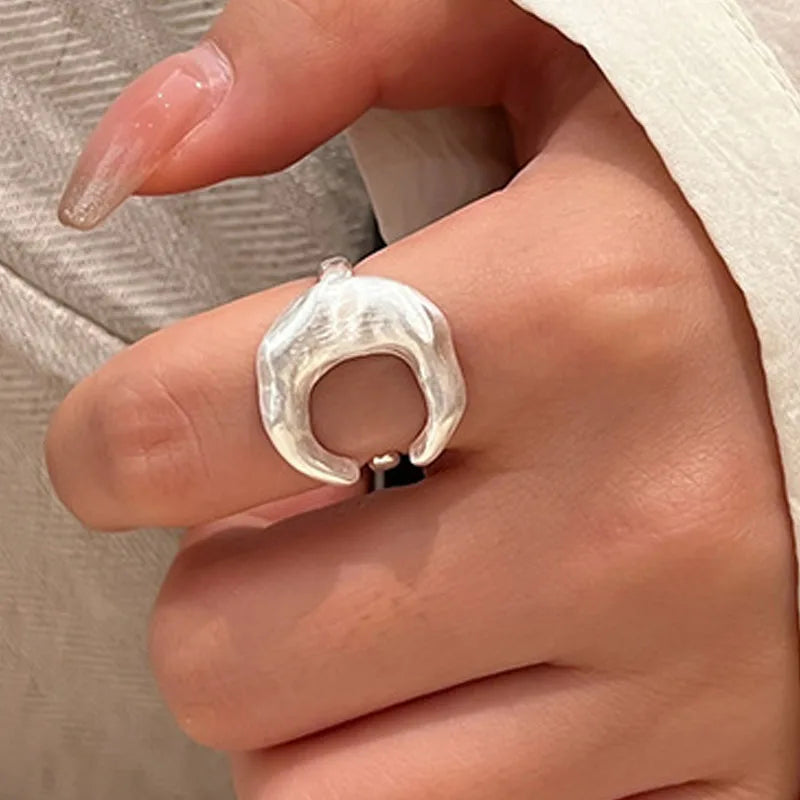 Anillo Media Luna Para Mujer