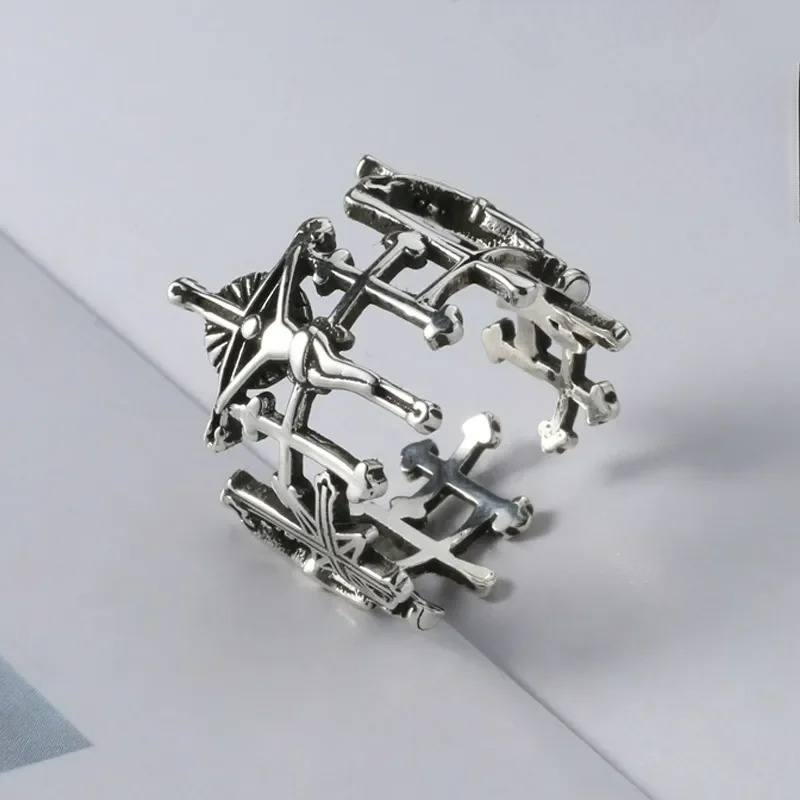 Anillo Cruz de Jesús Mujer