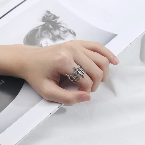 Anillo Cruz de Jesús Mujer