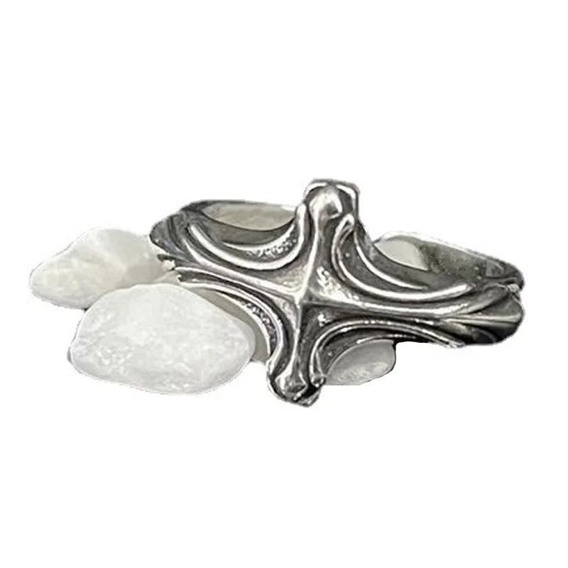 Anillo cruz estilo medieval