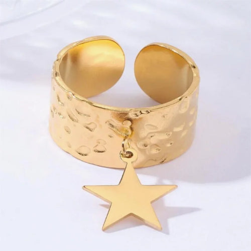 Anillo de Encanto Estrella para Mujer oro