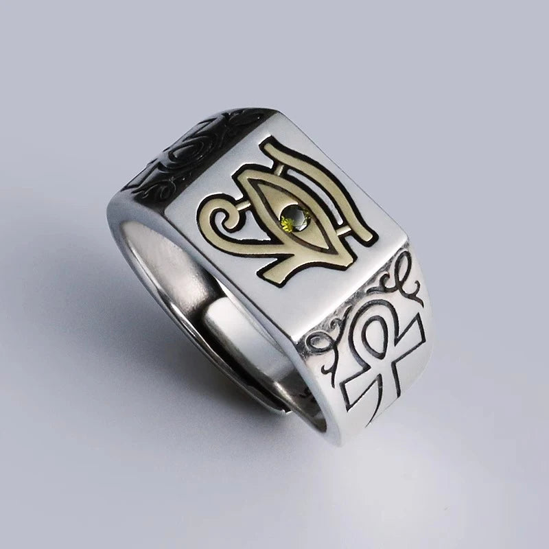 Anillo Egipto Ojo de Horus plata