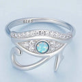 Anillo Egipto Ojo de Horus Oudjat Plata