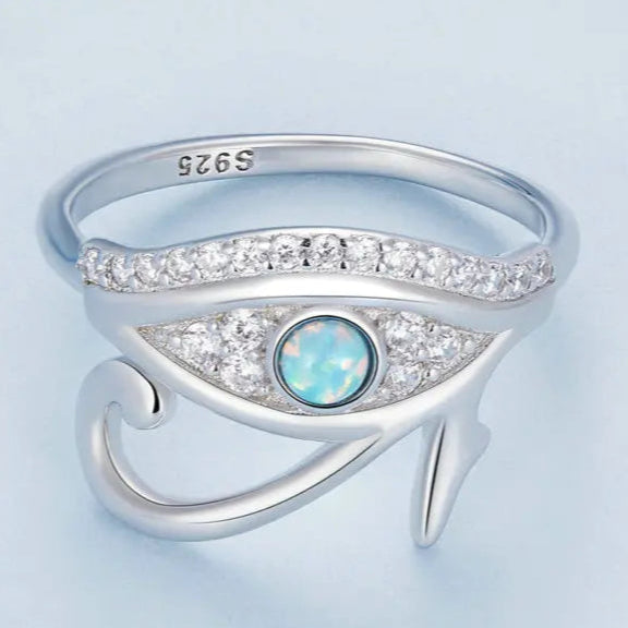 Anillo Egipto Ojo de Horus Oudjat Plata