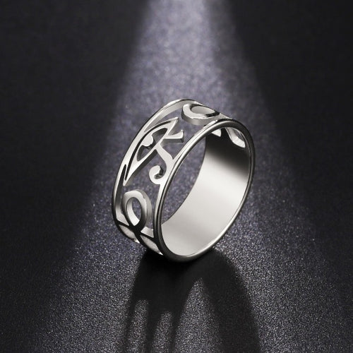 Anillo Egipcio Mujer Ojo de Horus Anillo plata