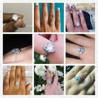 Anillo de Zirconia Gota de Agua