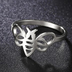 Anillo de mujer abeja plata