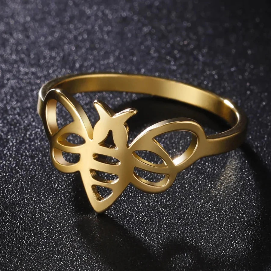 Anillo de mujer abeja oro