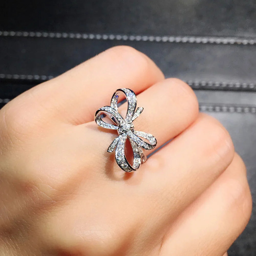Anillo de mujer lazo de pajarita