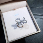 Anillo de mujer lazo de pajarita 