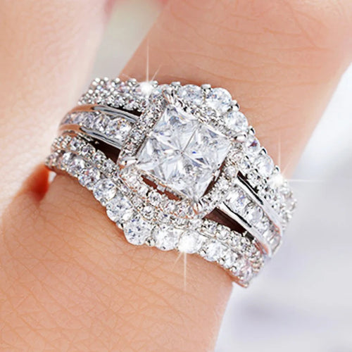 Anillo de mujer con circonita cúbica 