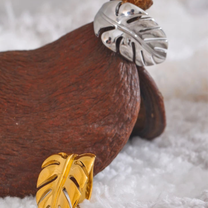 Anillo Hoja de Palma plata
