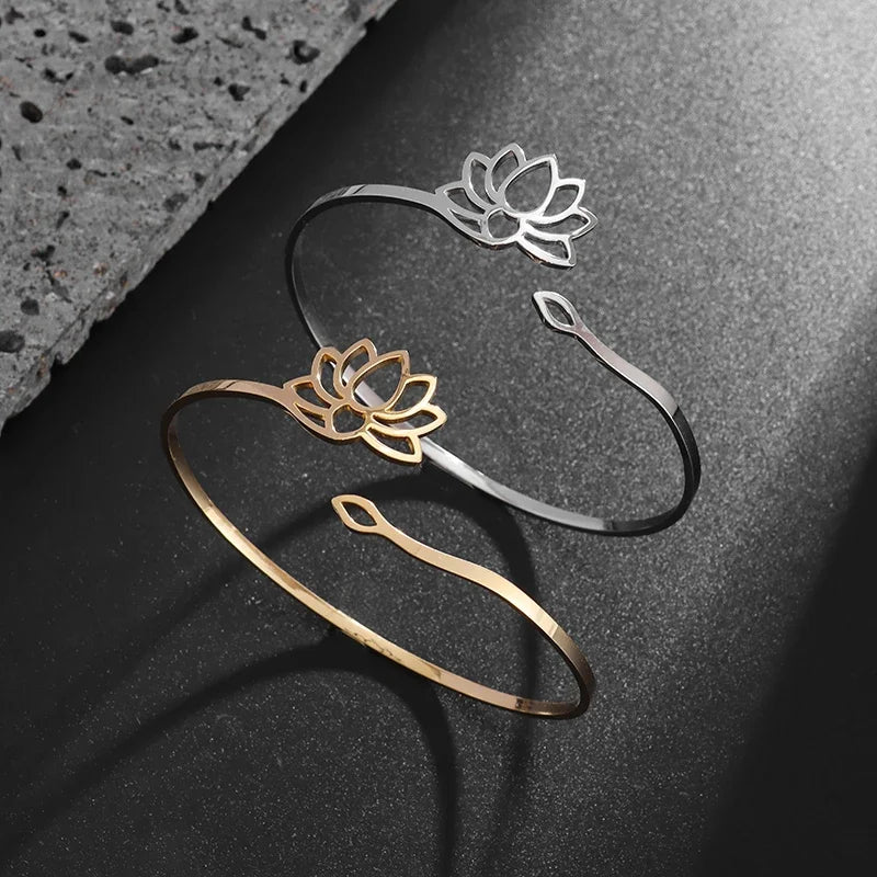 Anillo Fino Flor de Loto Mujer 