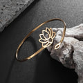 Anillo Fino Flor de Loto Mujer oro