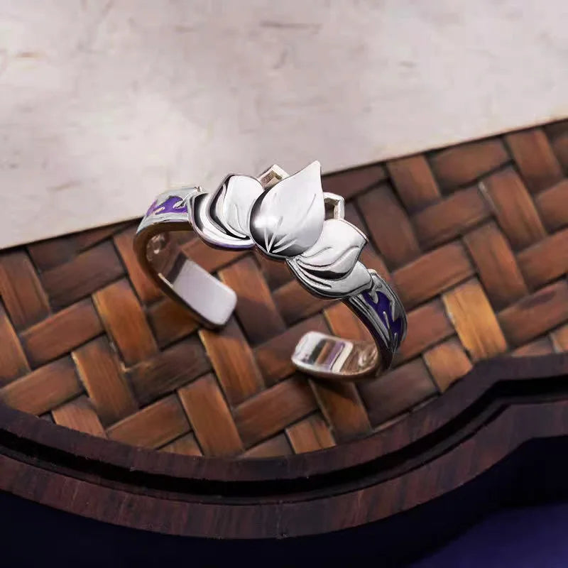 Anillo Flor de Loto Plata