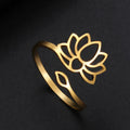 Anillo Flor de Loto para mujer oro