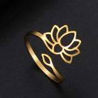Anillo Flor de Loto para mujer oro