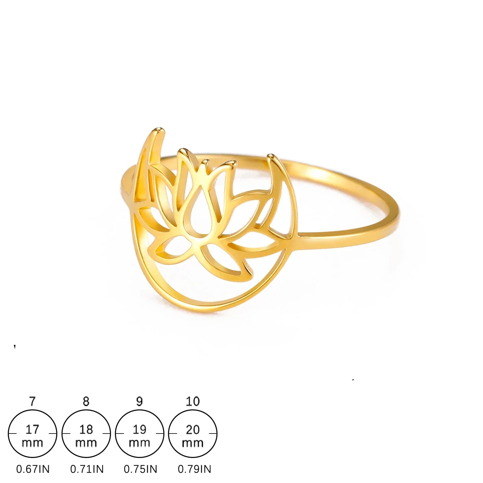 Anillo Flor de Loto Zen Mujer