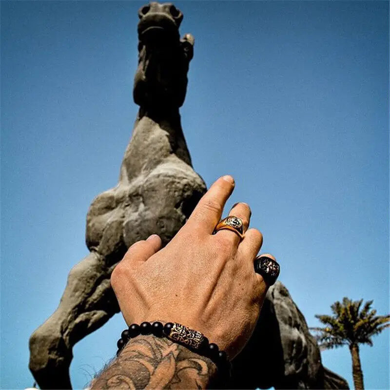 Anillo Flor de Lis Sello