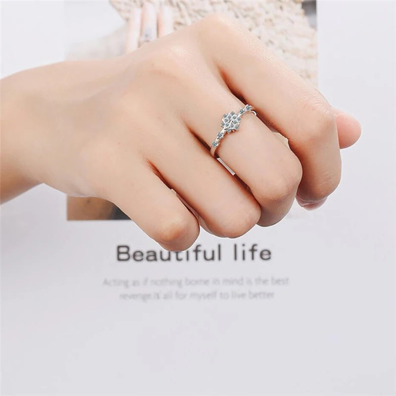 Anillo Copo de Nieve Mujer