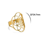 Anillo Semilla de Vida Mujer Anillo