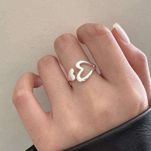 Anillo Gran Corazón Anillo Mujer