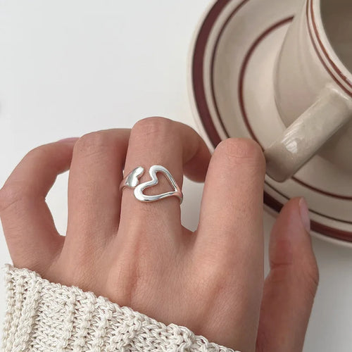Anillo Gran Corazón Anillo Mujer