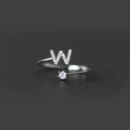 Anillo inicial para mujer w