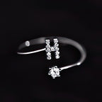Bague initiale femme - lettre h