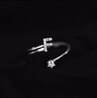Anillo inicial para mujer f
