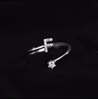 Anillo inicial para mujer f