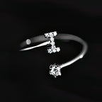 Bague initiale femme - lettre i