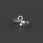 Anillo inicial para mujer o