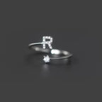 Anillo inicial para mujer r