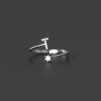 Anillo inicial para mujer t