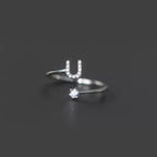 Anillo inicial para mujer u