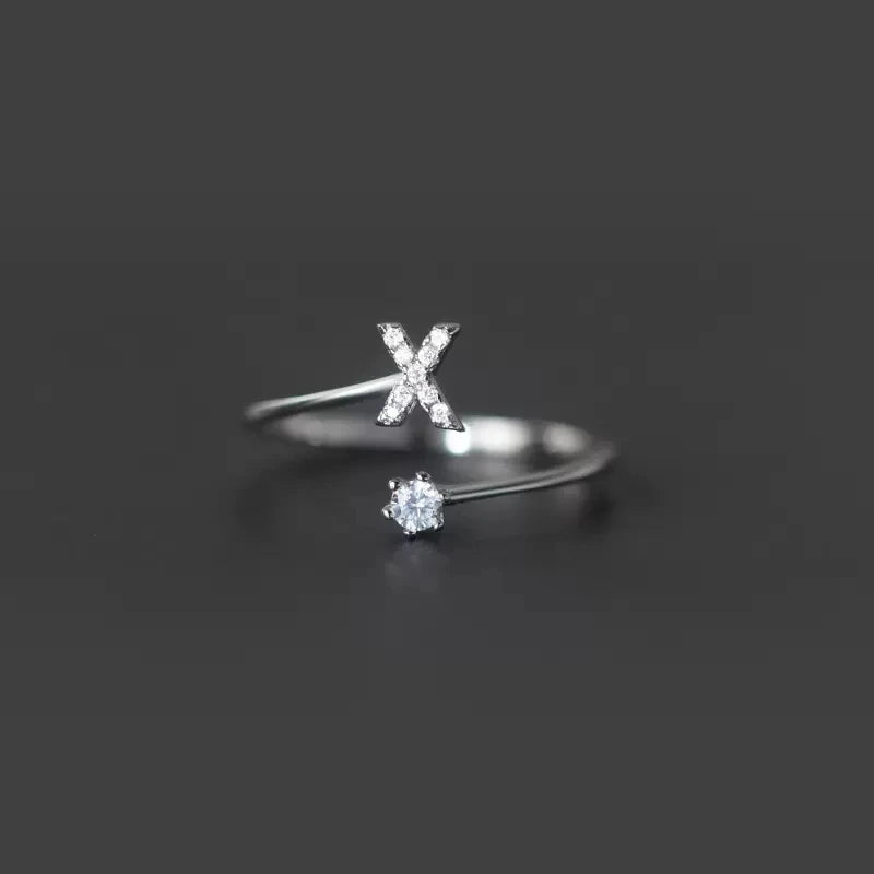 Anillo inicial para mujer x