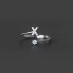Anillo inicial para mujer x