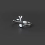 Anillo inicial para mujer y