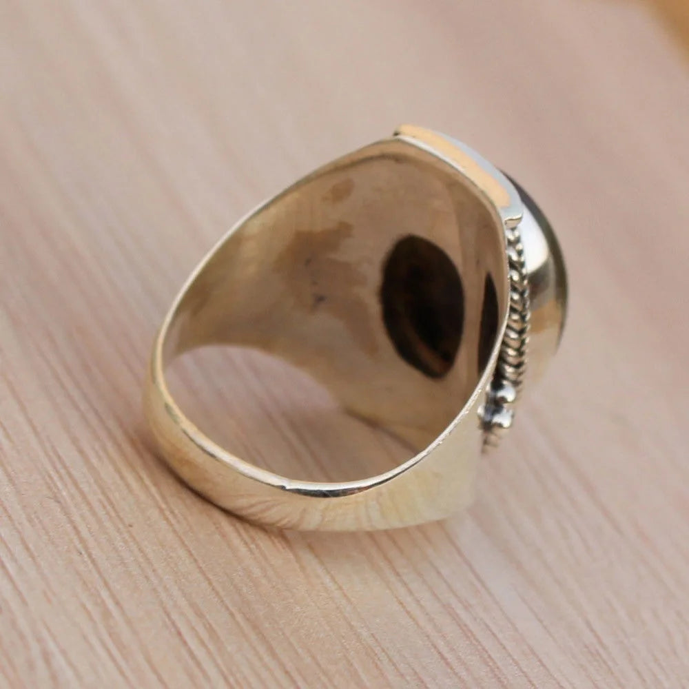 Anillo Piedra Labradorita 