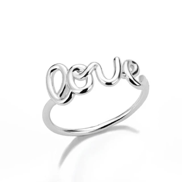 Anillo Love plata